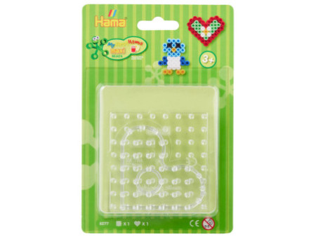 Hama Plaques à picots pour perles à repasser 'Carré, coeur'