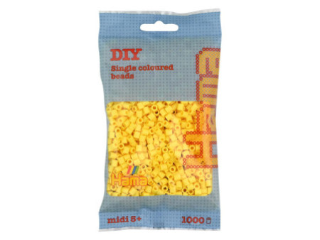 Hama Perles à repasser midi, sachet, jaune pâle