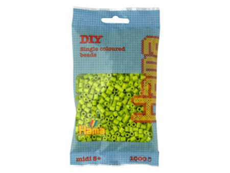 Hama Perles à repasser midi, sachet, vert citron