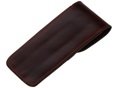 MIKA Etui à stylos pour 3 stylos, cuir, marron