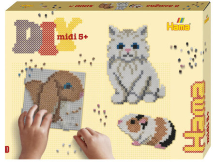 Hama Perles à repasser midi 'Animaux de compagnie', coffret