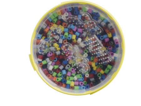 Hama Perles à repasser maxi + 4 plaques, dans un seau