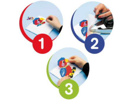 Hama Perles à repasser maxi + 4 plaques, dans un seau