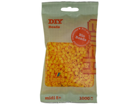 Hama Perles à repasser Bio midi, sachet, jaune
