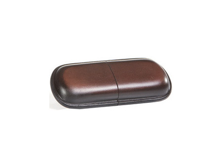 MIKA Etui à lunettes, petit, cuir, marron