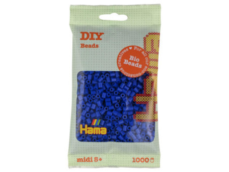 Hama Perles à repasser Bio midi, sachet, bleu