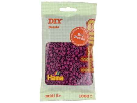 Hama Perles à repasser Bio midi, sachet, prune