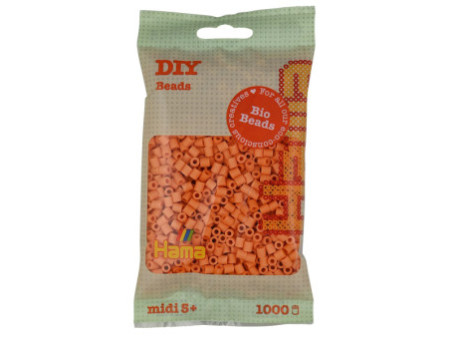 Hama Perles à repasser Bio midi, sachet, abricot clair