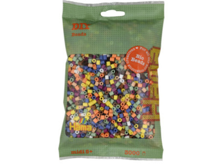 Hama Perles à repasser Bio midi, sachet, 'mix 10 couleurs'