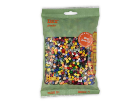 Hama Perles à repasser Bio midi, sachet, 'mix 15 couleurs'