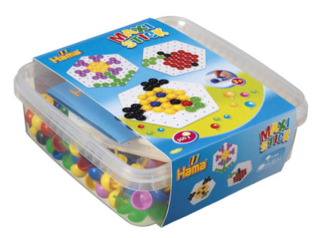 Hama Maxi Stick Boîte de perles à piquer + plaques perforées