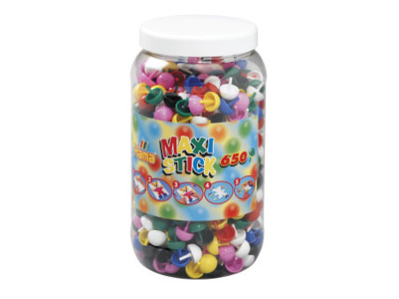 Hama Maxi Stick Perles à piquer, dans un pot, 650 pièces