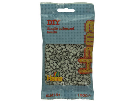 Hama Perles à repasser midi, sachet, gris silex