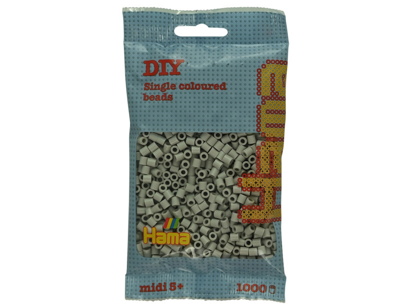 Hama Perles à repasser midi, sachet, gris silex