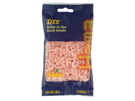 Hama Perles à repasser midi, dans un sachet, rouge vif