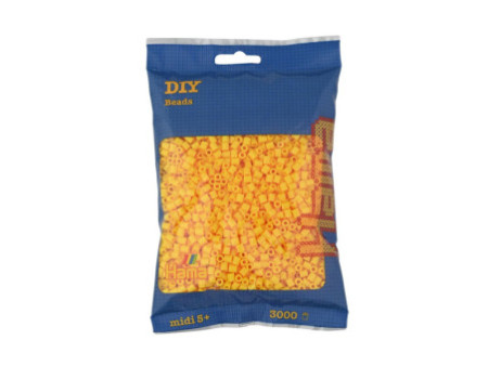 HAMA Perles à repasser midi, sachet de 3.000, jaune