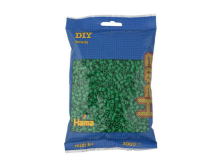 HAMA Perles à repasser midi, sachet de 3.000, vert