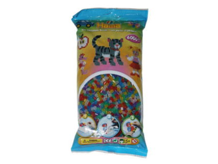 HAMA Perles à repasser 'Mix Glitter', sachet de 6.000