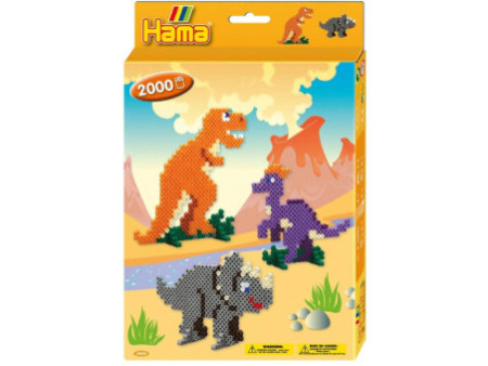 HAMA Perles à repasser midi 'Dinosaures', emballage cadeau