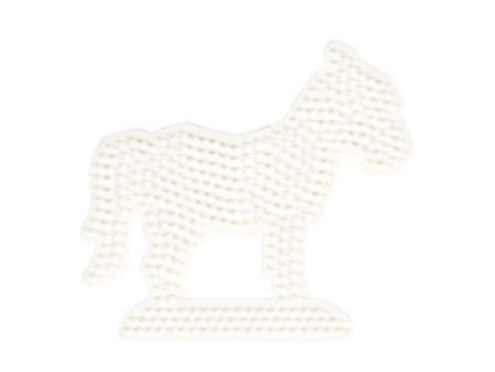 HAMA Plaque pour perles midi 'cheval', blanc
