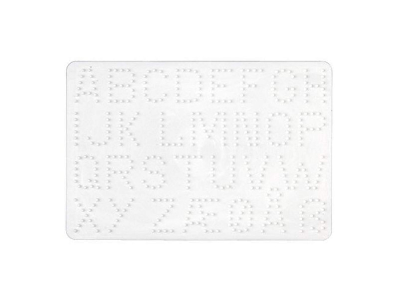 HAMA Plaque pour perles midi 'lettres-ABC', blanc