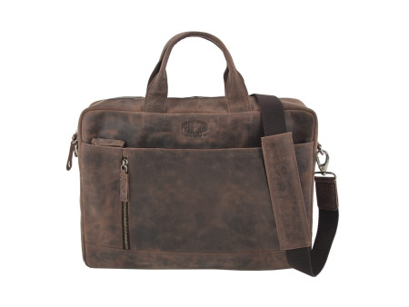 PRIDE&SOUL Sac pour laptop RAILEY, cuir, brun