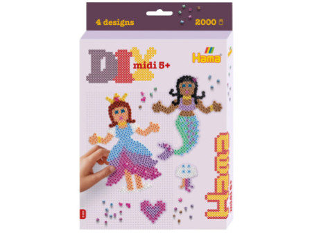 Hama Perles à repasser midi 'Princesse & sirène', coffret