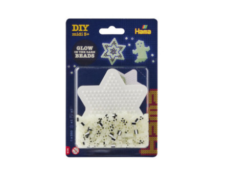 Hama Perles à repasser midi 'Étoile lumineuse', blister