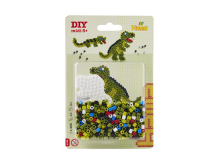 Hama Perles à repasser midi 'Dinosaure', blister