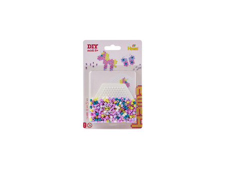 Hama Perles à repasser midi, assorti en 4 motifs, présentoir