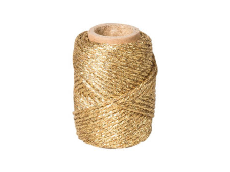 KNORR prandell Cordon déco métallique, 20 m, or
