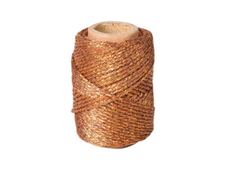 KNORR prandell Cordon déco métallique, 20 m, cuivre
