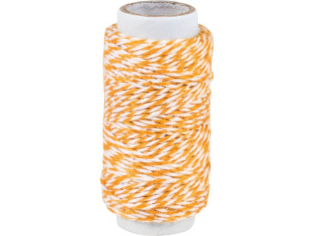 KNORR prandell Ficelle déco / Cordon déco, 20 m, orange
