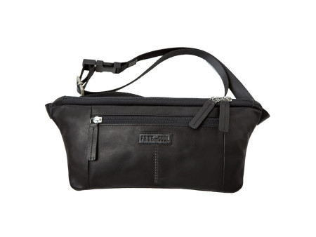PRIDE&SOUL Sac ceinture STREET, cuir, noir