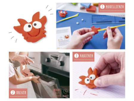 KNORR prandell Kit créatif Modeler & gommer, Funny Animals