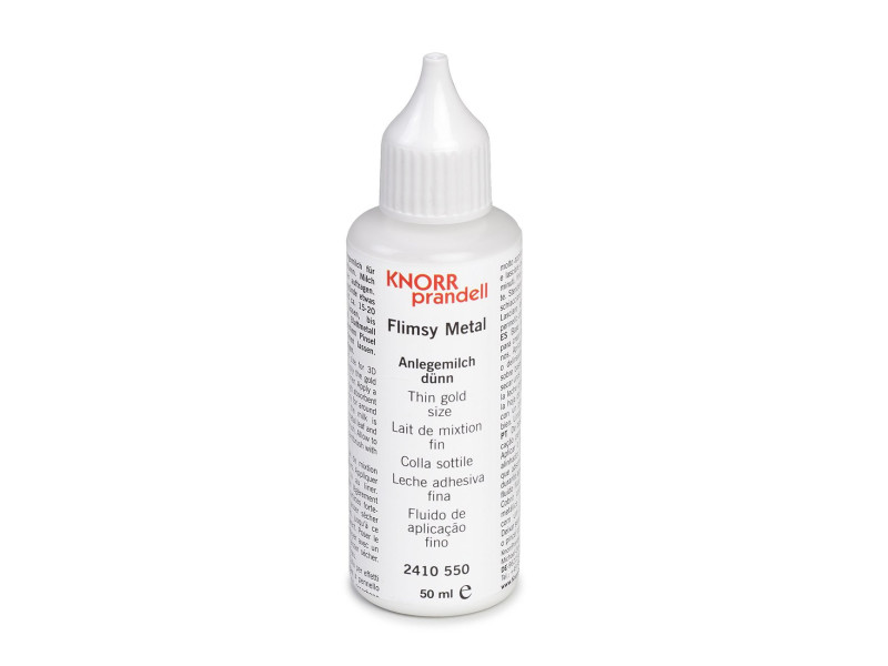 KNORR prandell Lait de mixtion pour métal en feuille, 50 ml
