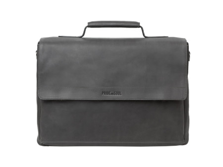 PRIDE&SOUL Sac pour laptop PERCENT, cuir, gris