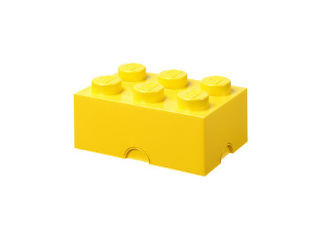 LEGO Brique de rangement STORAGE BRICK 6, 8,47 L, blanc
