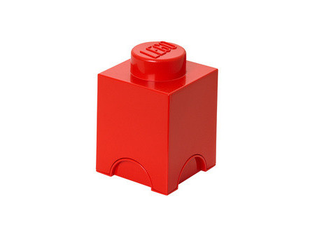 LEGO Brique de rangement STORAGE BRICK 1, 1,2 litre, rouge