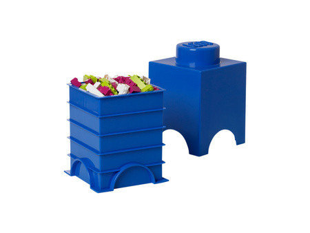 LEGO Brique de rangement STORAGE BRICK 1, 1,2 litre, bleu