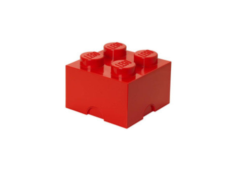 LEGO Brique de rangement STORAGE BRICK 4, 5,7 L, rouge