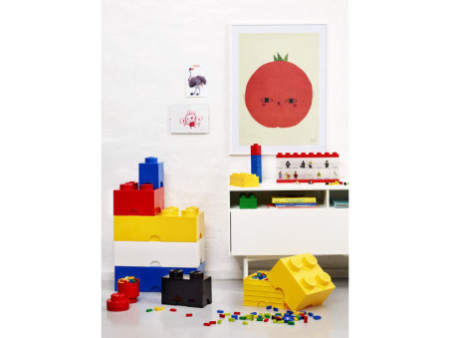 LEGO Brique de rangement STORAGE BRICK 4, 5,7 L, rouge