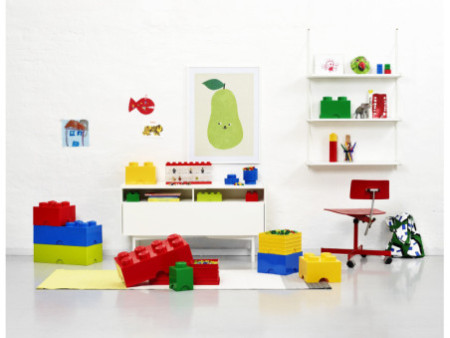 LEGO Brique de rangement STORAGE BRICK 4, 5,7 L, rouge