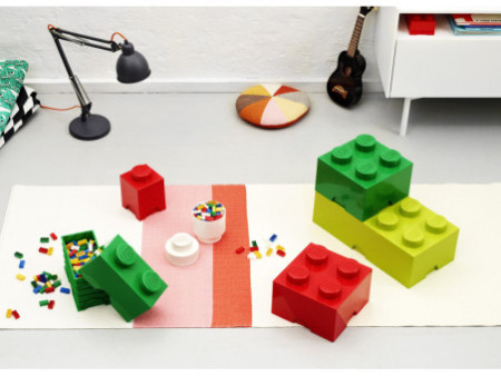 LEGO Brique de rangement STORAGE BRICK 4, 5,7 L, rouge