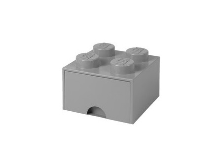 LEGO Brique tiroir STORAGE BRICK DRAWER 4, 1 tiroir, gris