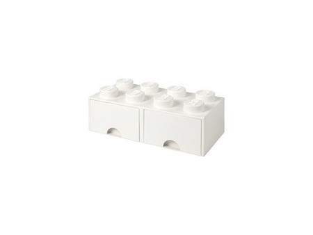 LEGO Brique tiroir STORAGE BRICK DRAWER 8, 2 tiroirs, rouge