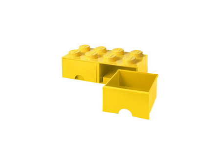LEGO Brique tiroir STORAGE BRICK DRAWER 8, 2 tiroirs, blanc