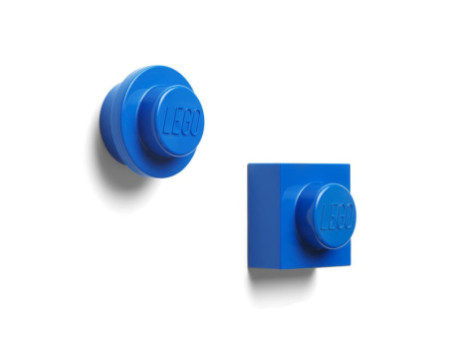 LEGO Set d'aimants, 2 pièces, bleu