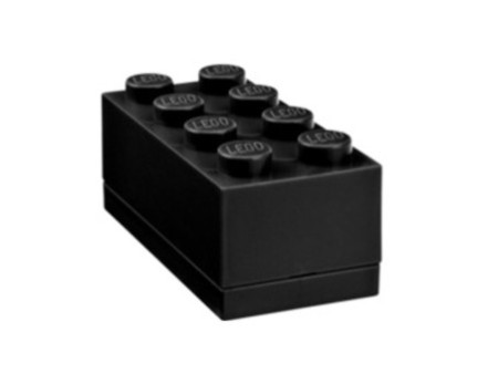 LEGO Boîte à snack MINI BOX 8, 110 ml, noir