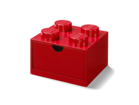 LEGO Brique tiroir DESK DRAWER 4, 1 tiroir, rouge